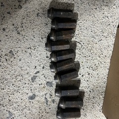 メーカー不明　クロモリ？ホイールラグナット　ピッチ1.25の画像