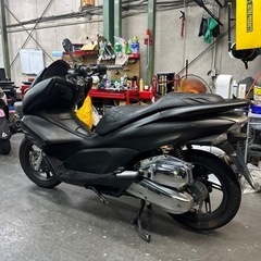 PCXカスタムJF28後期モデル✨リアライズマフラー‼️フロントエアロ✨セル一発‼️全国陸送✨の画像