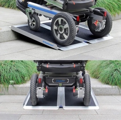 Ruedamann車椅子スロープ 介護用 アルミ折りたたみ