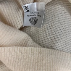 ウール素材のタートルネックの画像