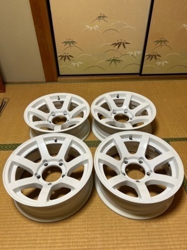 ジムニー ホイール MUD-S7 Jimny 16インチ 5.5J オフセット-20 シャインホワイト オリジン Labo JA11JB23JB64