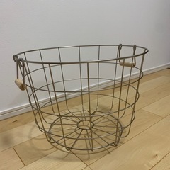 ステンレス　かご　ランドリーバスケット　洗濯カゴ【お譲り先決定し...