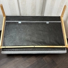 定価¥25280-木製 天然木 布張り ファブリック ソファーの画像