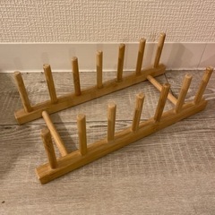 IKEA バンブー素材のお皿立て