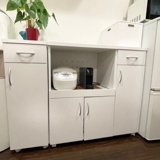 ☆リユースのサカイ水戸店☆ レンジボード ホワイト H180×D41.5×W88.5