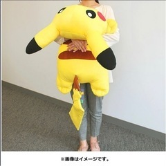 【ポケセン完売】もっちりクッション　大きいくったりピカチュウの画像