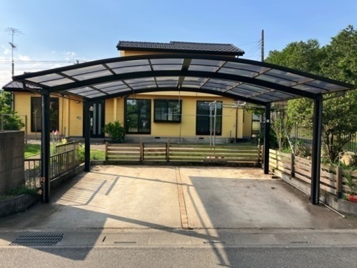 2台用カーポート中古、バラシ済み。汚れやキズあります。