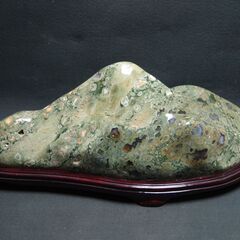 鑑賞石 8.2㎏ ジャスパー 原石磨き 水石 自然石 置物 盆石 飾り石