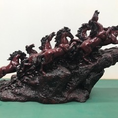 九頭馬　置物　開運　風水　馬九行久（うまくいく）の画像
