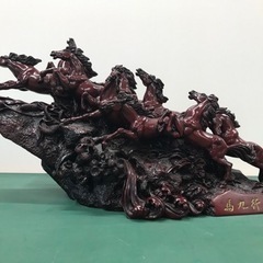 九頭馬　置物　開運　風水　馬九行久（うまくいく）