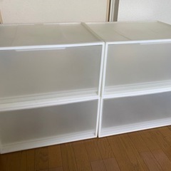 無印良品PP収納ケース×4