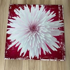 フランフラン　アートボード　フラワー　50x50cm