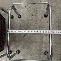 店舗用ショッピングバスケット×9 かご置き台×2 セットの画像