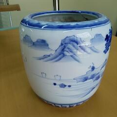 昭和レトロ　火鉢　鉢カバー、睡蓮鉢にの画像