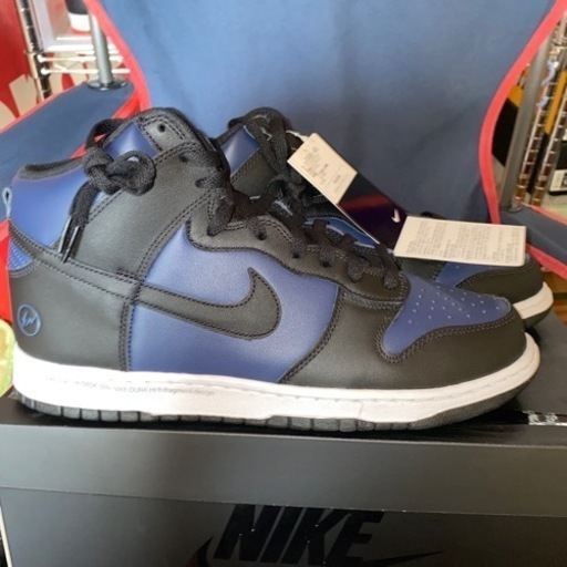 NIKE、FragmentダンクHi us12