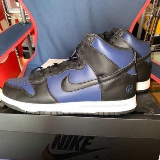 NIKE、FragmentダンクHi us12 