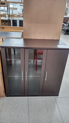 ★ジモティ割あり★ NITORI 食器棚 ダークブラウン H89×D39.5×W90 クリーニング済み TJ986