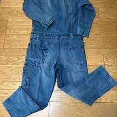 つなぎデニム作業服　メンズの画像
