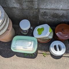 漬物作り、かめ、瓶、常滑？、浅漬、漬物石、即席漬け