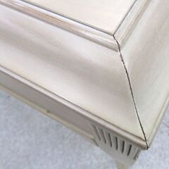 イーセンアーレン ナイトテーブル ETHAN ALLEN サイドテーブル ホワイト系ペイント 札幌市北区屯田の画像