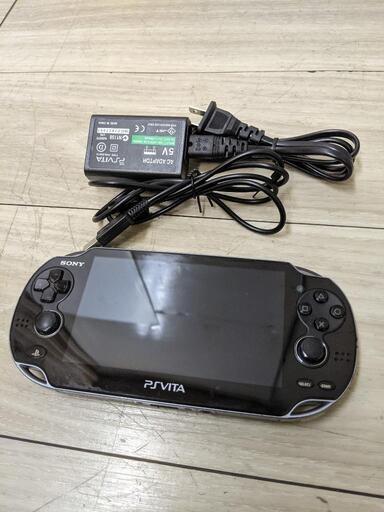 SONY　PS Vita PlayStation Vita 3G/Wi-Fiモデル クリスタル ブラック PCH-1100 初期化済み