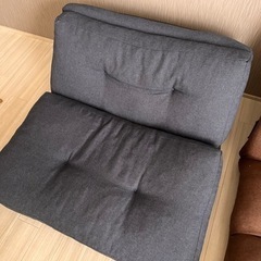 座椅子ソファ 開くとシングルベッドサイズ