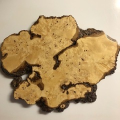 ③ ブナ　瘤杢　盆栽台　花台　インテリア