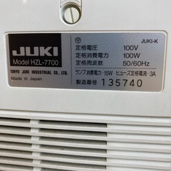 JUKIミシン　HZL-7700の画像