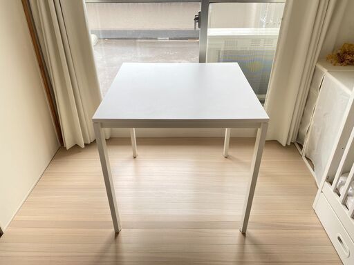IKEA MELLTORP メルトルプ テーブル ホワイト 75x75 cm