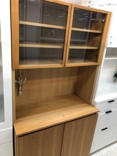 取りに来れる方限定！無印良品の２枚扉レンジボードです！