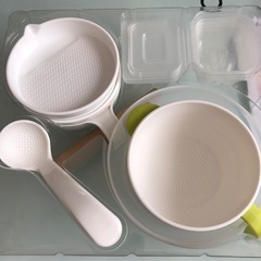 リッチェル　おかゆが作れる　離乳食調理セットE おかゆクッカーの画像