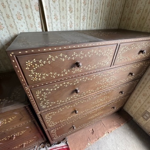 アジアン家具　象嵌