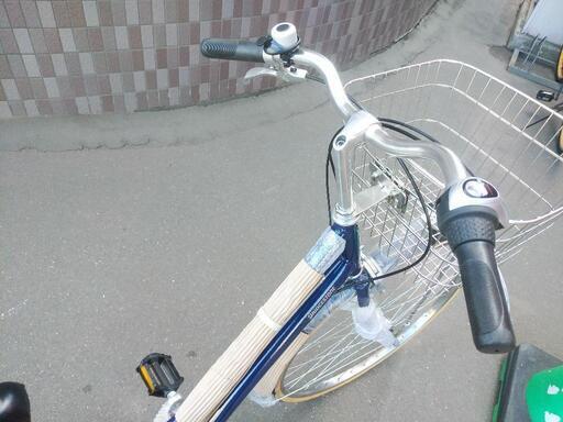 取引決定しました！札幌市内配達無料！防犯登録料込み。長期保管新車ブリジストン26インチ　ネイビー。