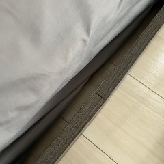 ダブルベットフレームのみ　ダークグレー　値下げ交渉して下さいの画像