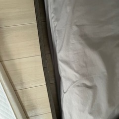 ダブルベットフレームのみ　ダークグレー　値下げ交渉して下さいの画像
