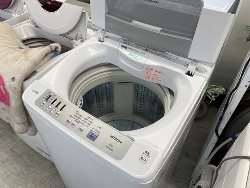 配送設置込み!　日立8.0K洗濯機インバター　2019年製　分解クリーニング済み！！