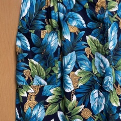 リーフ柄ワンピース（M）の画像