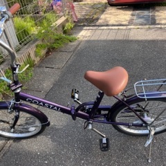 とてもキレイ❗20インチ変速無し折りたたみ自転車です