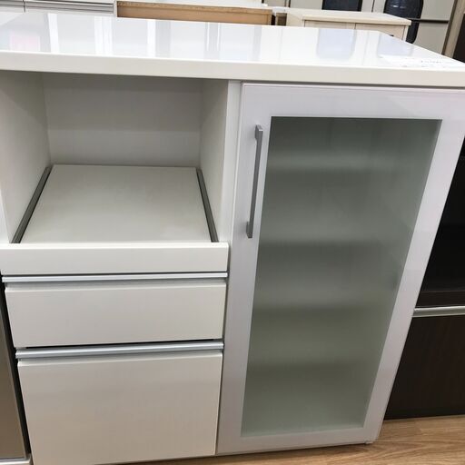 ★ジモティ割あり★ ニトリ レンジ台 白 H101×W88×D51 クリーニング済み KJ2066