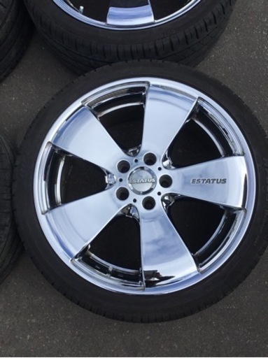 値下げ！社外19インチ メッキアルミホイール 245/35R19 4本セット