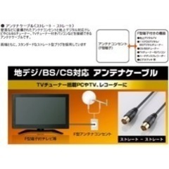 エレコム アンテナケーブル 2.5C スリムタイプ F型端子 差込式ストレート-差込式ストレート型 1m ブラック AV-ATSS10BKの画像
