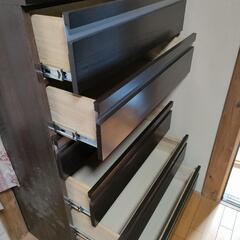 レール付　衣類収納