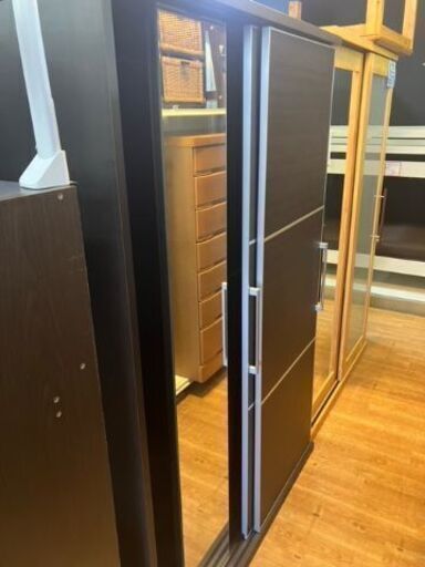 ⑥ リサイクルショップスターズ城西店 ワードローブ クローゼット 収納棚 大型 ミラー 鏡