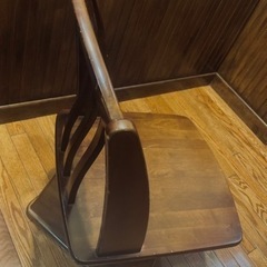 木製回転チェアー　回転椅子　4脚　ゼロ円 の画像