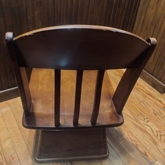 木製回転チェアー　回転椅子　4脚　ゼロ円 の画像
