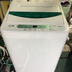 【リサイクルサービス八光】2019年製　ヤマダ　4.5kg　全自動洗濯機　YWM-T45A1