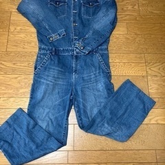デニムつなぎ作業服　メンズ　LLの画像