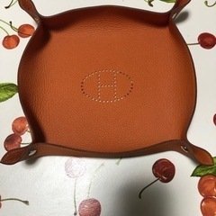 HERMES【エルメス】ヴィドポッシュ　トレー　オレンジ系  小物入れ