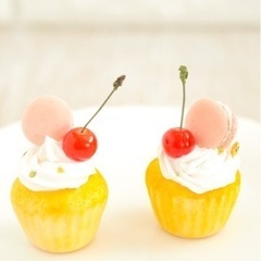 初心者さま大歓迎🆕8月レッスン日up！「ふわふわカップケーキ」を粘土で作りましょうの画像