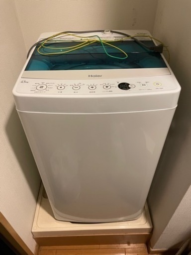 【受付終了】ハイアール 4.5k 全自動洗濯機 JW-C45A 洗濯機